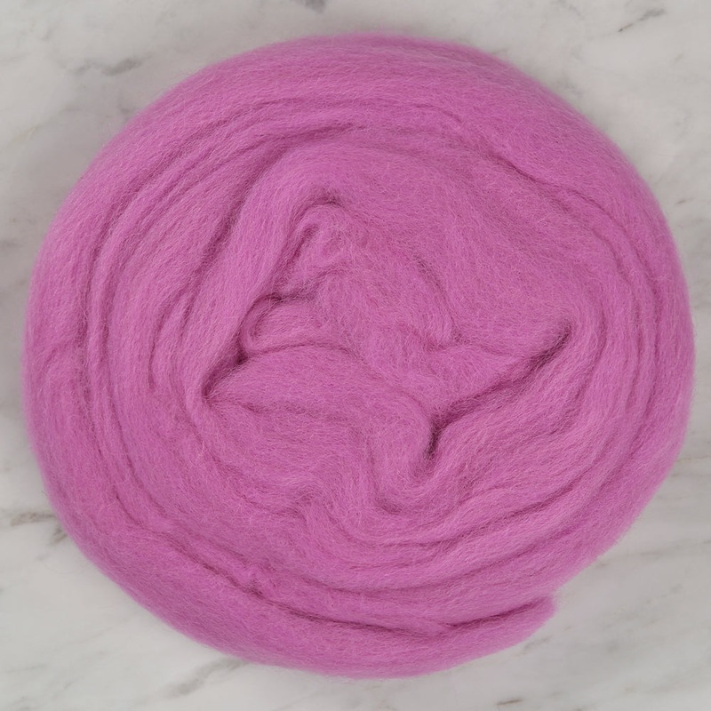 Kartopu Natural Wool Roving Felt,Pink – K807