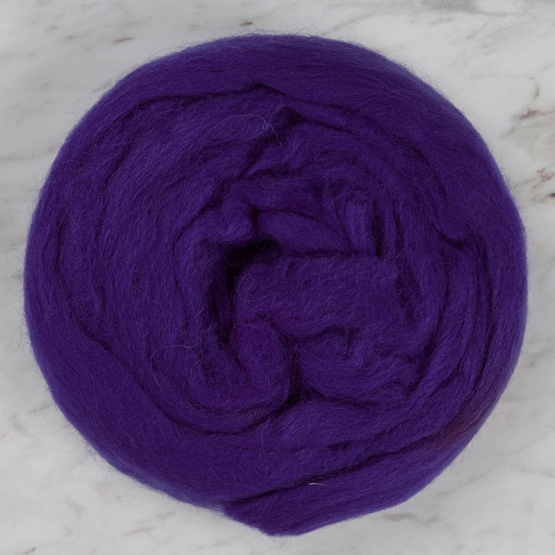 Kartopu Natural Wool Roving Felt,Purple – K723