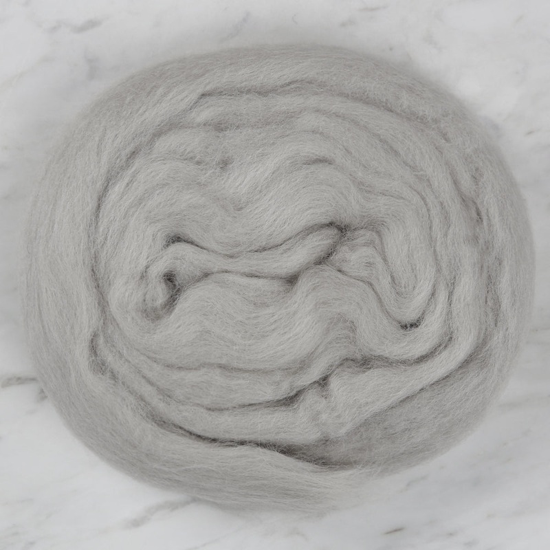 Kartopu Natural Wool Roving Felt,Stone Color – K424