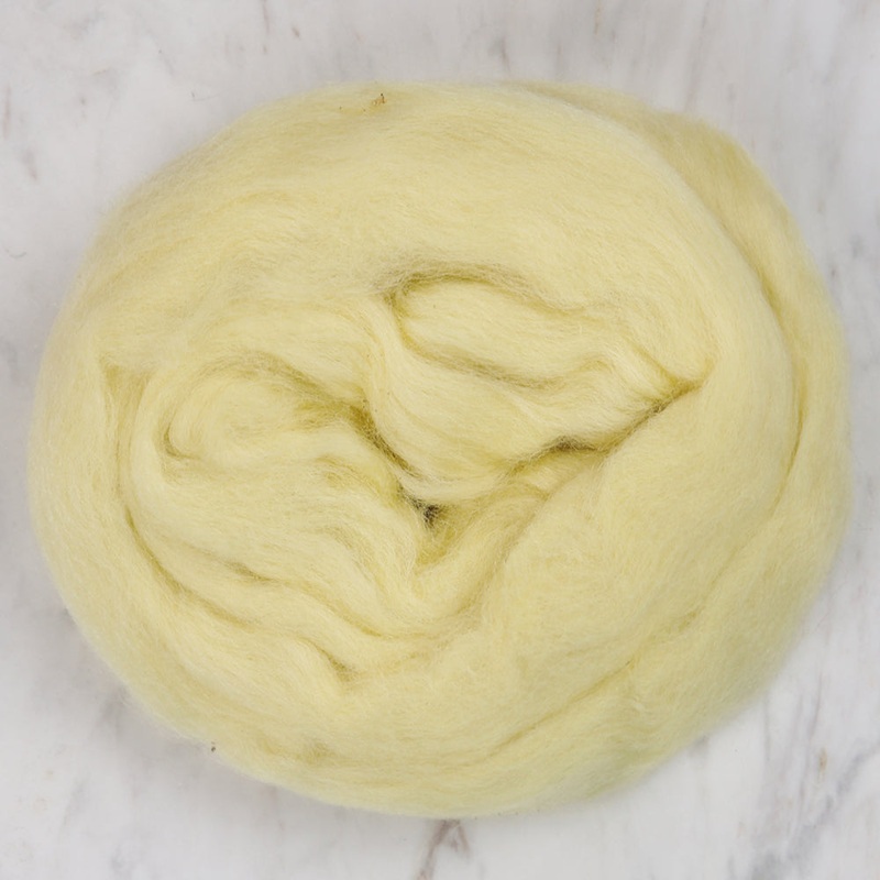 Kartopu Natural Wool Roving Felt,Yellow – K325
