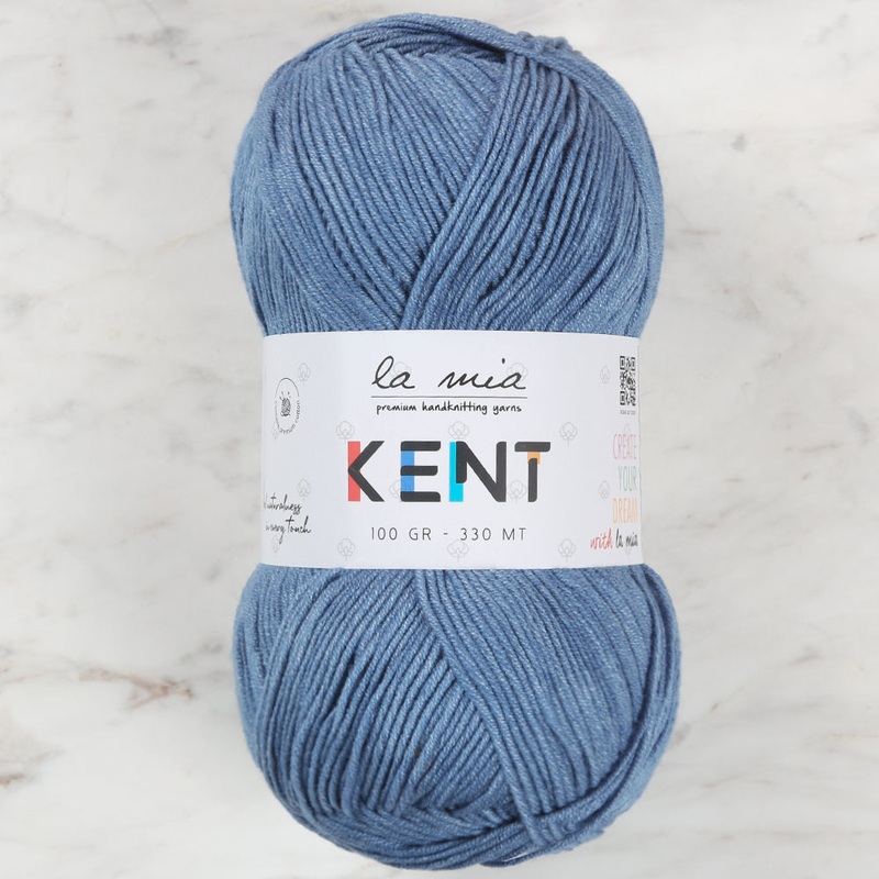 La Mia Kent Hand Knitting Yarn,Blue – L102