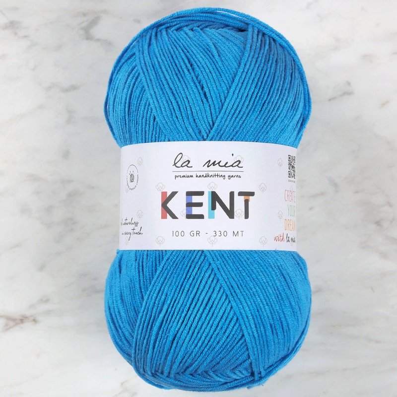 La Mia Kent Hand Knitting Yarn,Blue – L125