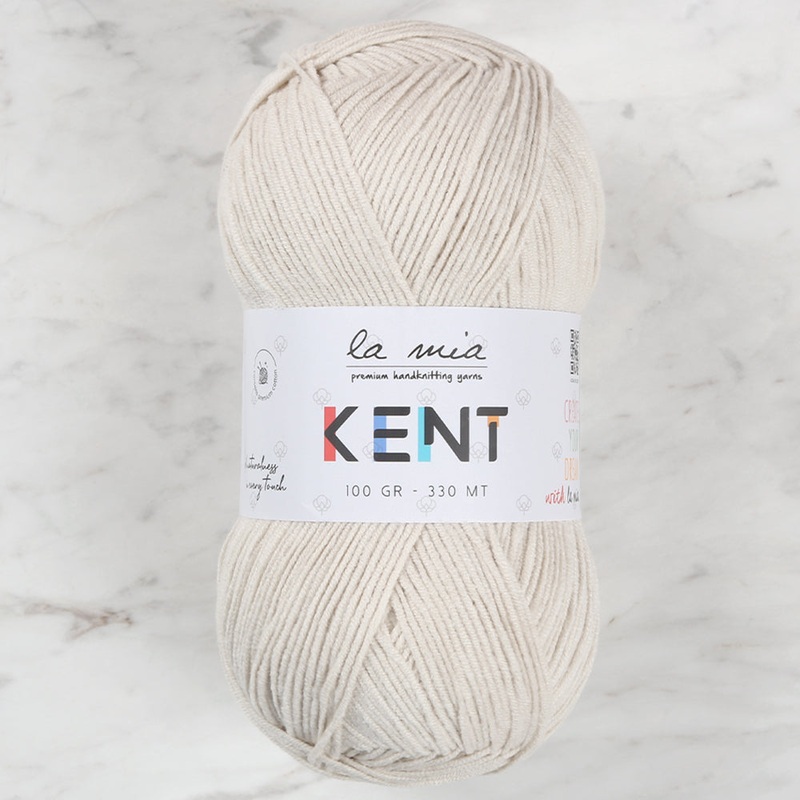 La Mia Kent Hand Knitting Yarn,Cream – L002