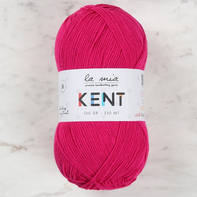 La Mia Kent Hand Knitting Yarn,Fuchsia – L030