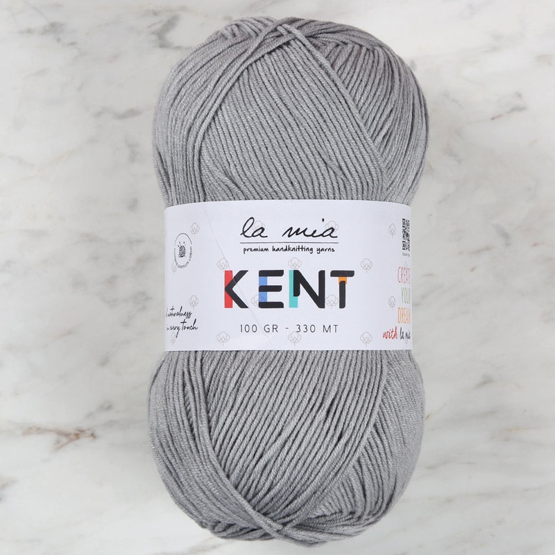 La Mia Kent Hand Knitting Yarn,Grey – L111