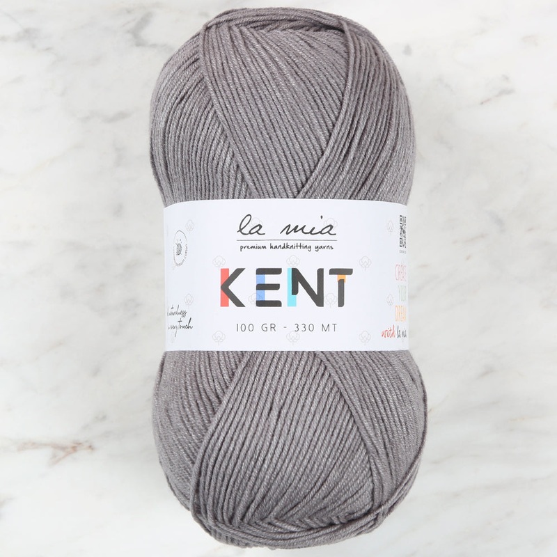 La Mia Kent Hand Knitting Yarn,Grey – L112