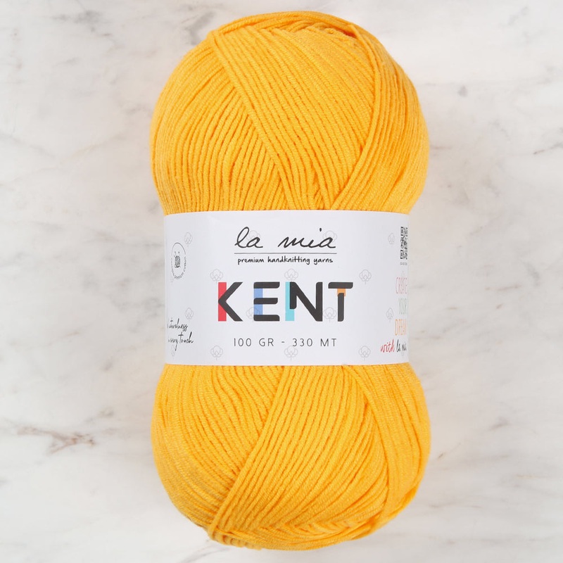 La Mia Kent Hand Knitting Yarn,Yellow – L037
