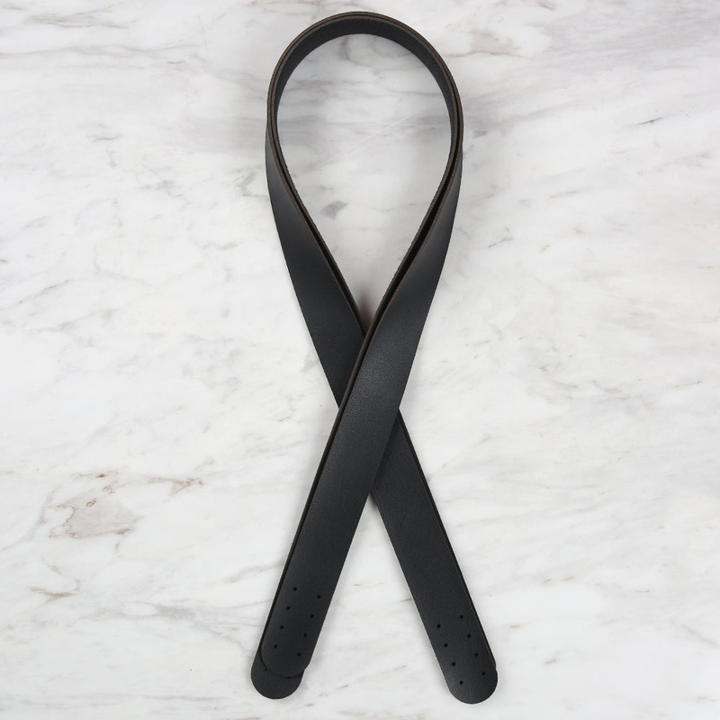 Loren Crafts Leather Bag Handle 2 pcs – Black