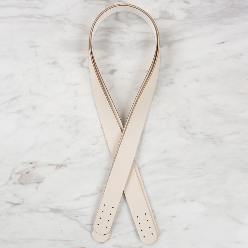 Loren Crafts Leather Bag Handle 2 Pcs – Cream