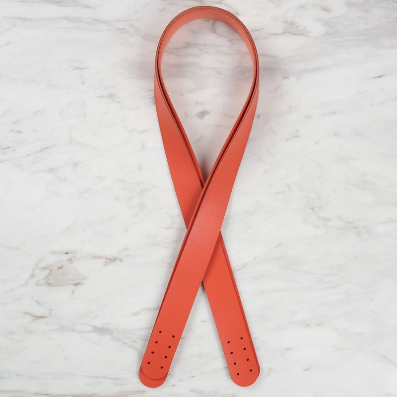 Loren Crafts Leather Bag Handle 2 pcs – Orange