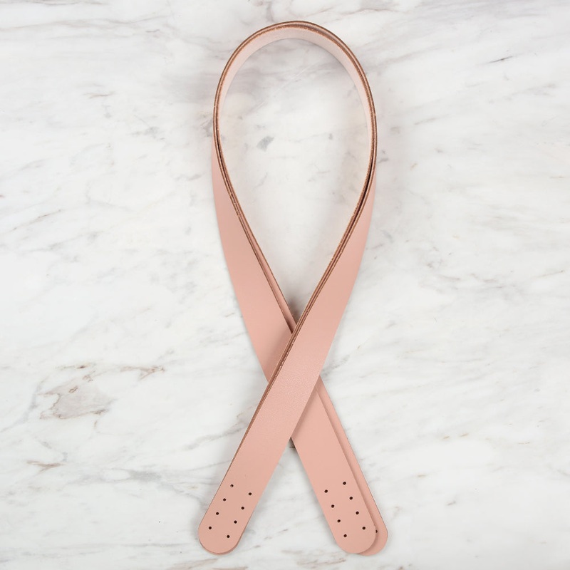 Loren Crafts Leather Bag Handle 2 pcs – Powder Pink