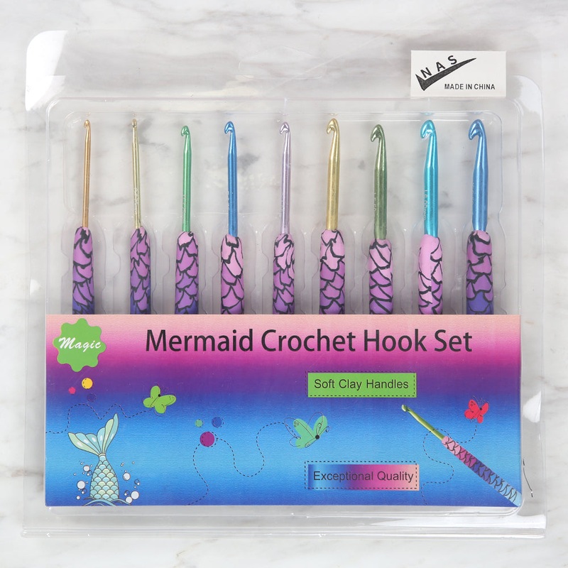 Nas Patterned Wool Crochet Set1- 9 Pieces