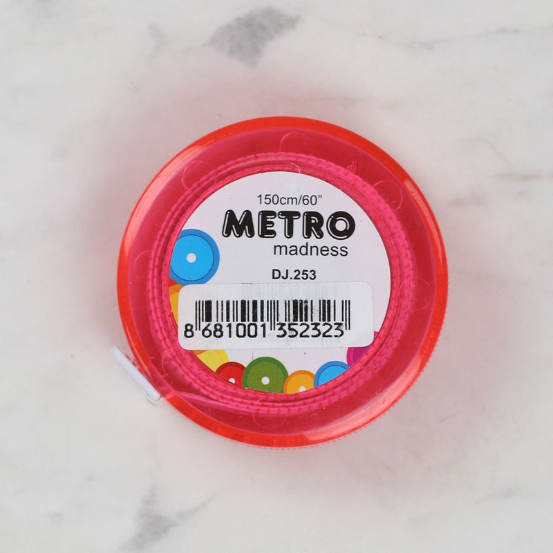 Sew Tasty Metro Auto Tape Measure Fuchsia 150cm/60 in – 253