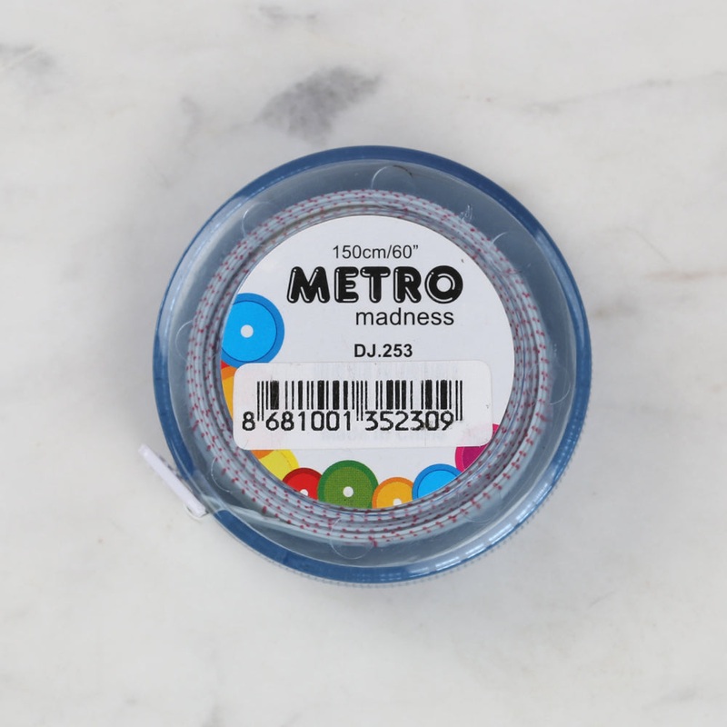 Sew Tasty Subway Auto Tape Measure Blue 150cm/60 – 253