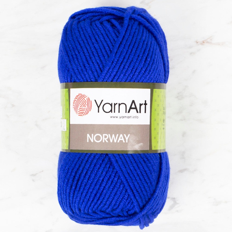 YarnArt Norway Knitting Yarn, Saxe Blue – 64