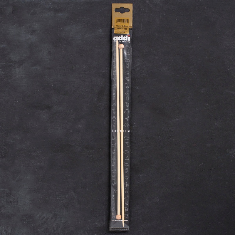 Addi 4.5mm 35cm Bamboo Jacket Knitting Needles – 500-7/35/4.5