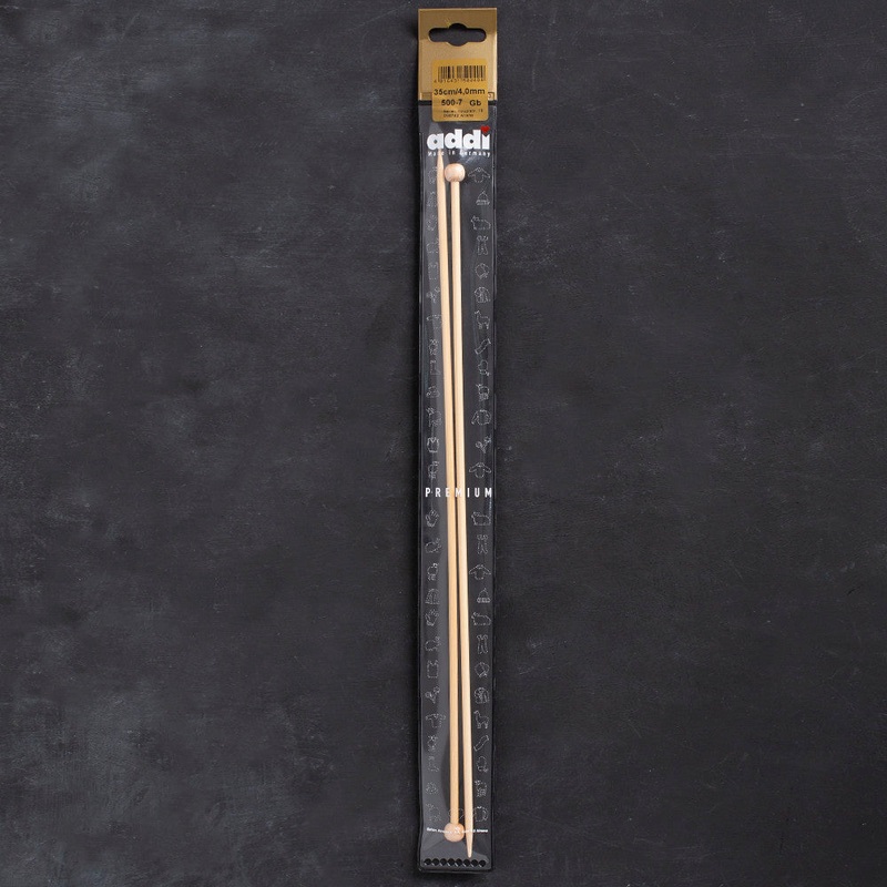 Addi 4mm 35cm Bamboo Jacket Knitting Needles – 500-7/35/4