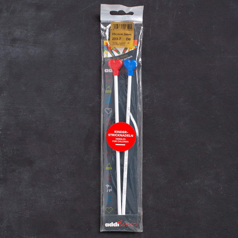 Addi Addilinos 4mm 20cm Kids Design Knitting Needle with Knob – 203-7