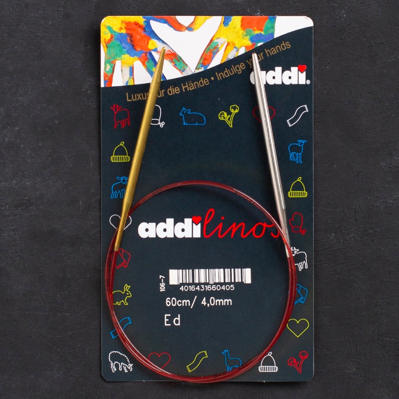 Addi Addilinos 4mm 60cm Short Tips Circular Knitting Needles – 106-7