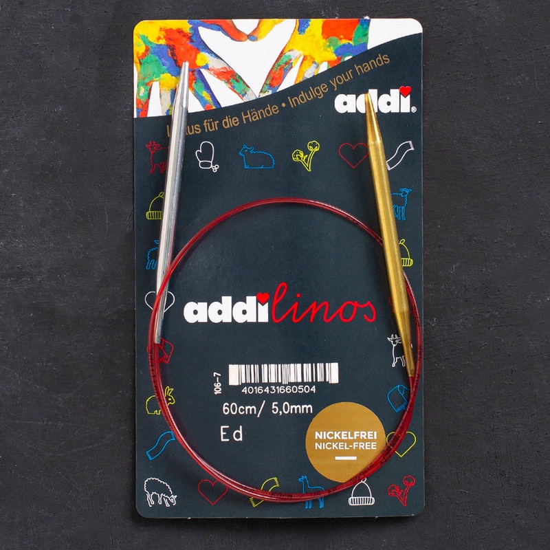 Addi Addilinos 5mm 60cm Short Tips Circular Knitting Needles – 106-7