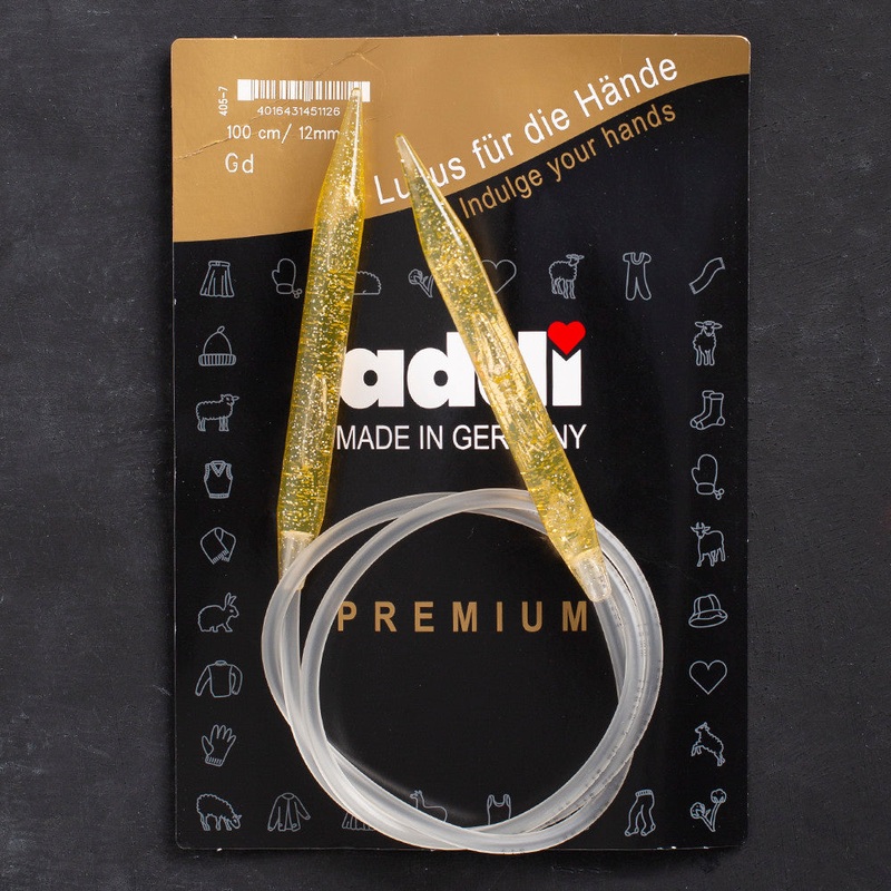 Addi Champagne 12mm 100cm Circular Knitting Needles – 405-7/100/12