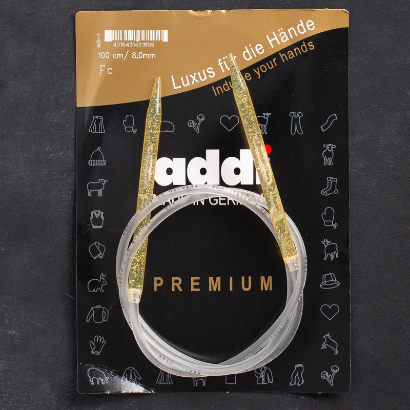 Addi Champagne 8mm 100cm Circular Knitting Needles – 405-7/100/8