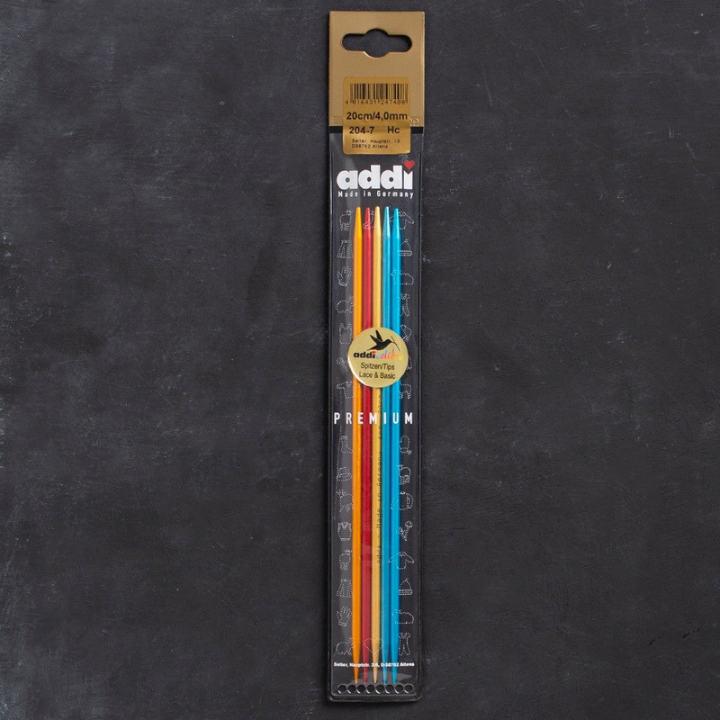 Addi Colibri 4mm 20cm Double pointed Needles – 204-7
