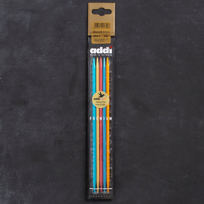 Addi Colibri 5mm 20cm Double pointed Needles – 204-7