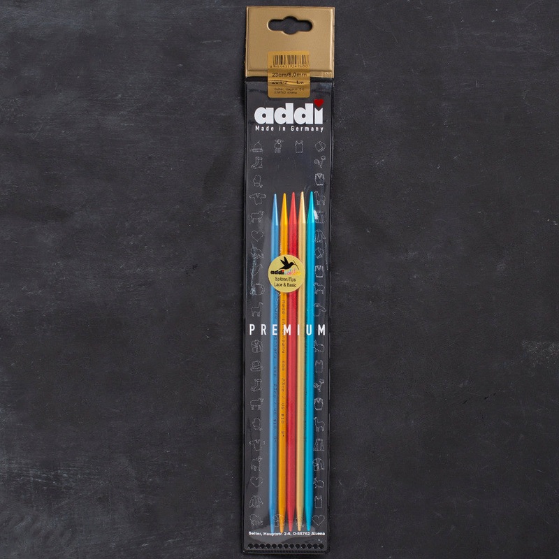 Addi Colibri 6mm 23cm Double pointed Needles – 204-7