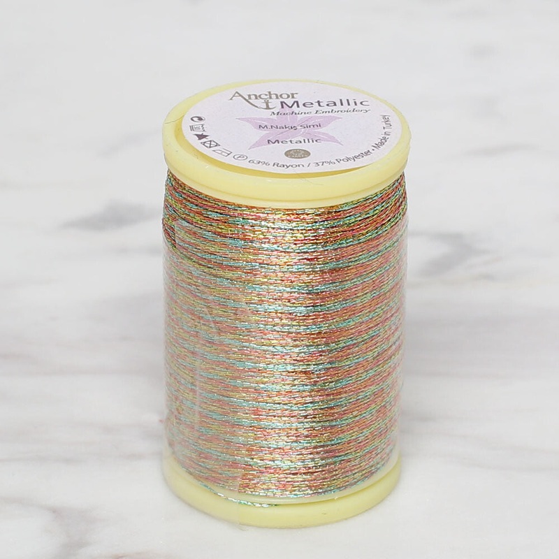 Anchor No:14 10g Metallic Hand Embroidery Glitter Thread, Brown – 4565014-0006