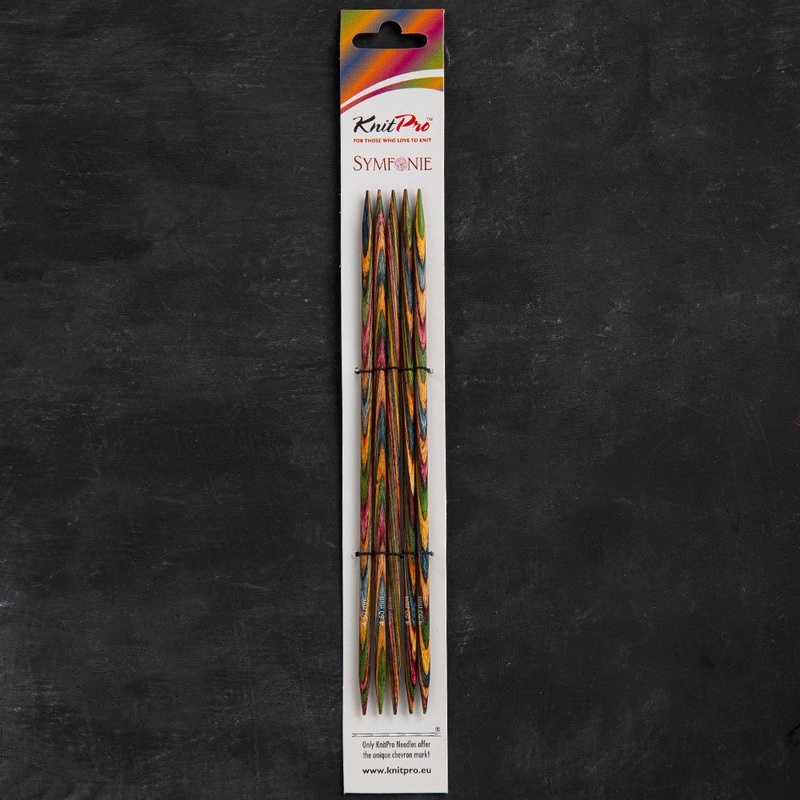 KnitPro Symfonie 4.5mm 20cm Double Pointed Needle Set of 5 – 20110
