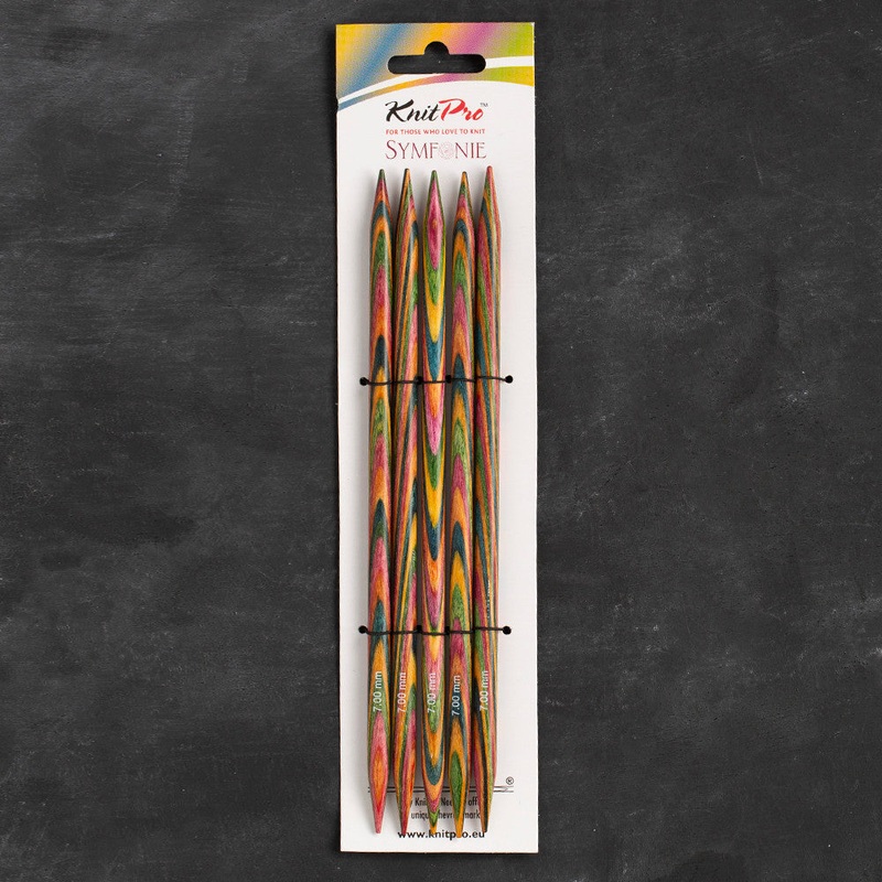 KnitPro Symfonie 7mm 20cm Double Pointed Needle Set of 5 – 20116