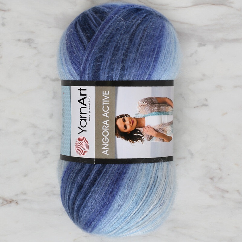 YarnArt Angora Active Knitting Yarn, Navy Blue – 842