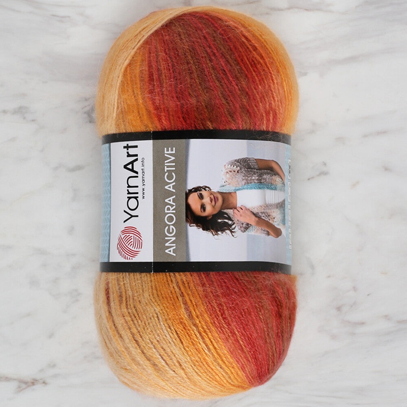 YarnArt Angora Active Knitting Yarn, Variegated – 844