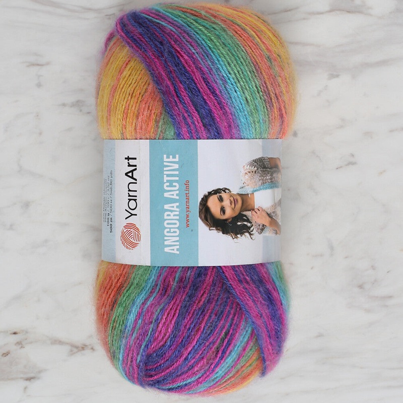 YarnArt Angora Active Knitting Yarn, Variegated – 850