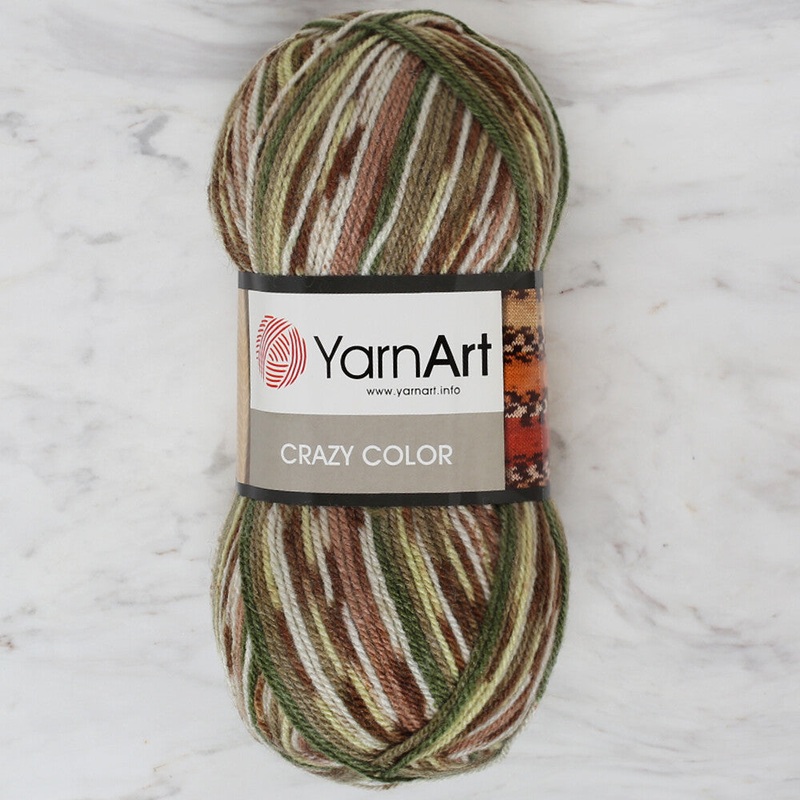 YarnArt Crazy Color Knitting Yarn, Variegated – 159