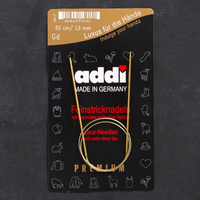 Addi 1.5 mm 50cm Lace Knitting Needle – 714-7/50/1.5