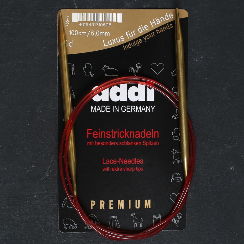 Addi 6mm 100cm Circular Lace Knitting Needles – 755-7/100/6