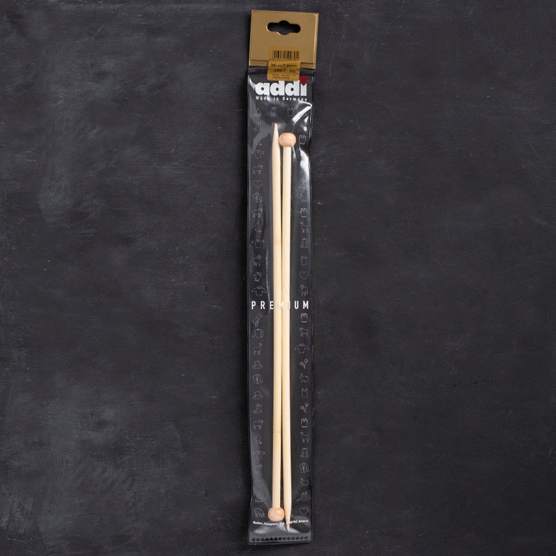 Addi 7mm 35cm Bamboo Jacket Knitting Needles – 500-7/35/7