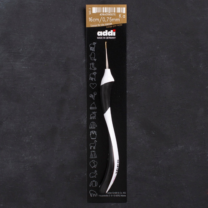 Addi Swing Mini No:17 0.75mm 16cm Ergonomic Crochet Hook – 145-7