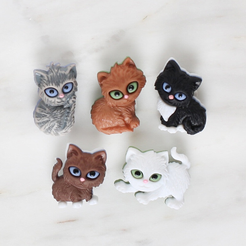 Dress It Up Creative Button Assortment, Assorted Colors Cats – 6971