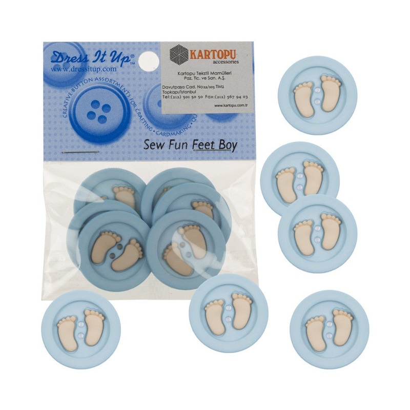Dress It Up Creative Button Assortment, Feet – 5874