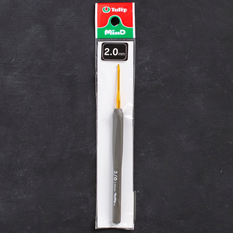 Tulip Etimo 2 mm Crochet Hook with Soft Handle – Brown – T15-200e