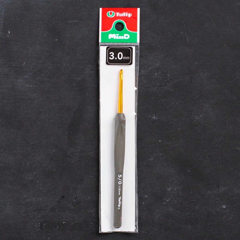 Tulip Etimo 3 mm Crochet Hook with Soft Handle – Brown – T15-500e