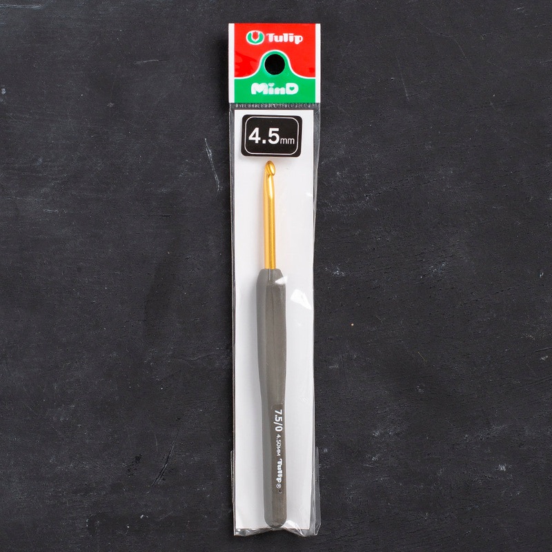 Tulip Etimo 4.5 mm Crochet Hook with Soft Handle – Brown – T15-750e