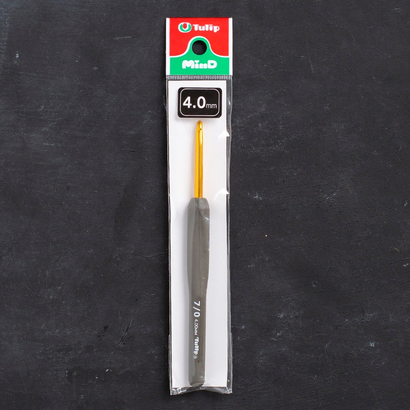 Tulip Etimo 4 mm Crochet Hook with Soft Handle – Brown- T15-700e