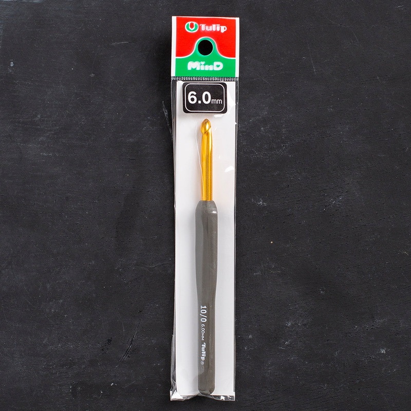 Tulip Etimo 6 mm Crochet Hook with Soft Handle – Brown – T15-100e