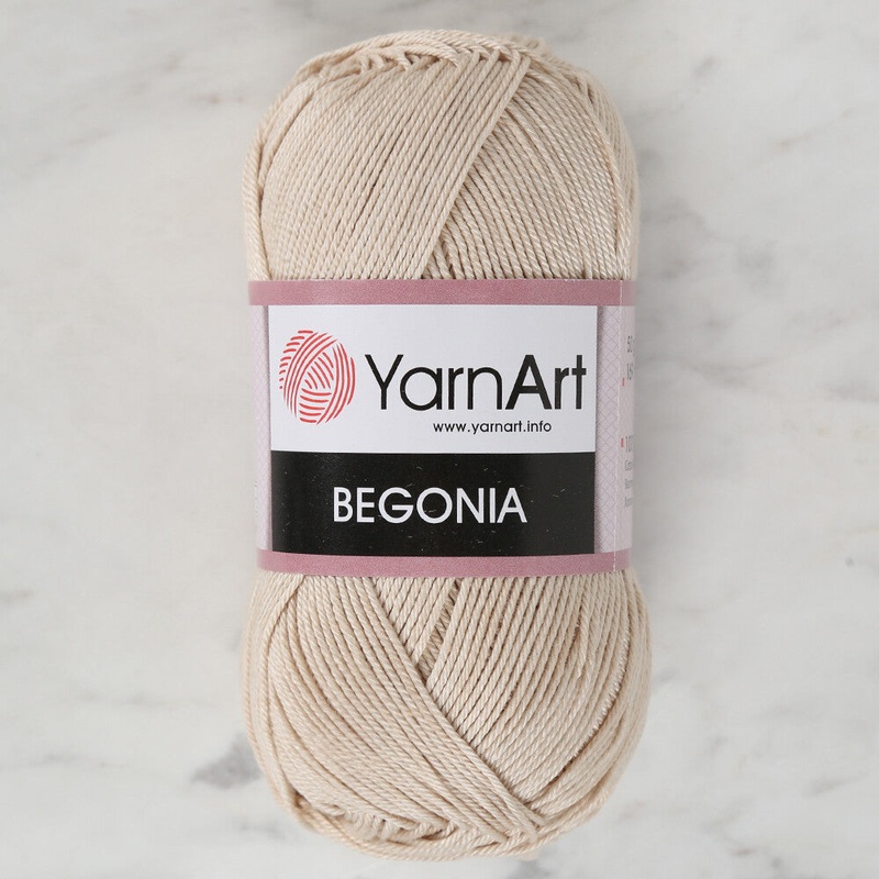 YarnArt Begonia 50gr Knitting Yarn, Beige – 4660