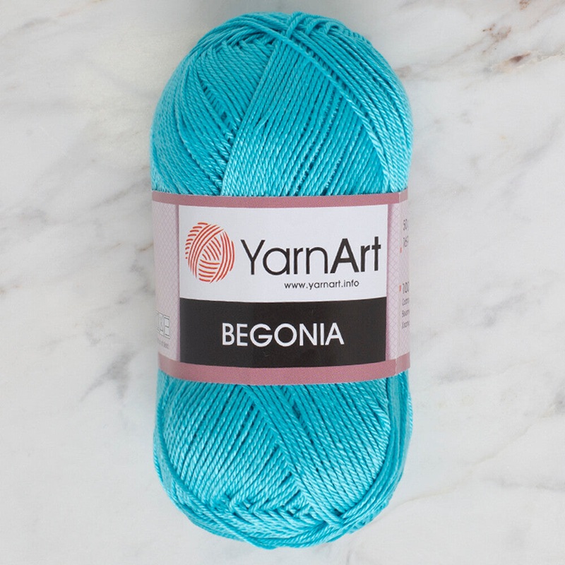 YarnArt Begonia 50gr Knitting Yarn, Blue – 0008