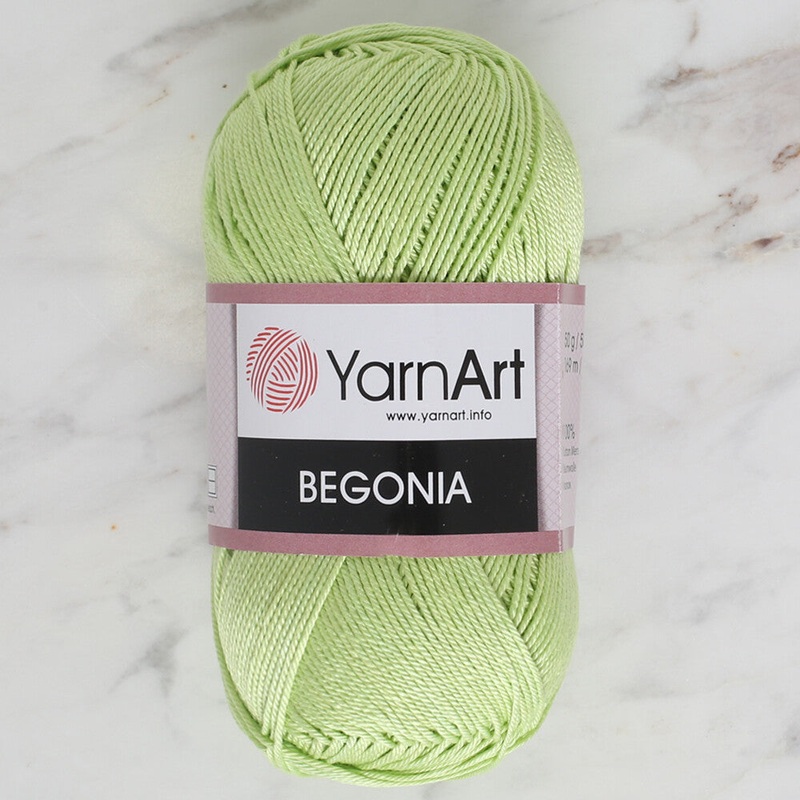 YarnArt Begonia 50gr Knitting Yarn, Green – 5352